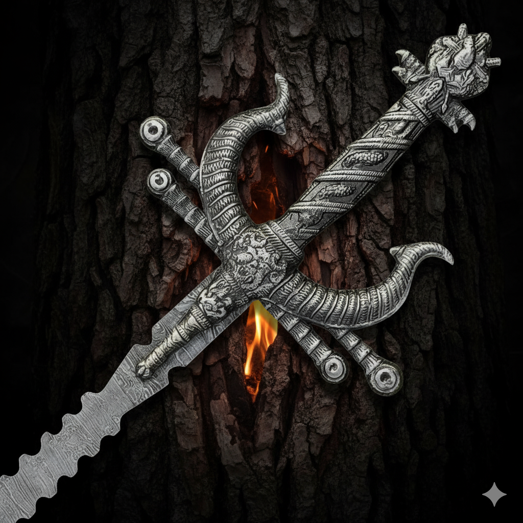 Handmade Damascus Steel Viking Master Sword with Leather Sheath – Custom Forged Norse Battle Blade for Collectors and Display
