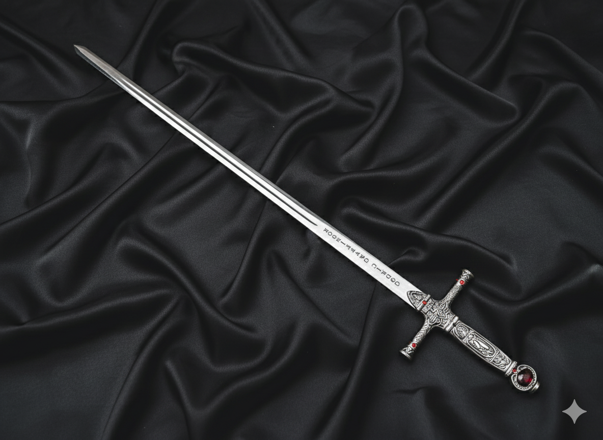 Handmade Stainless Steel Gryffindor Sword Replica | Godric-Inspired Fantasy Sword | Cosplay Prop Collectible | Unique Gift for Him | Christmas Gift