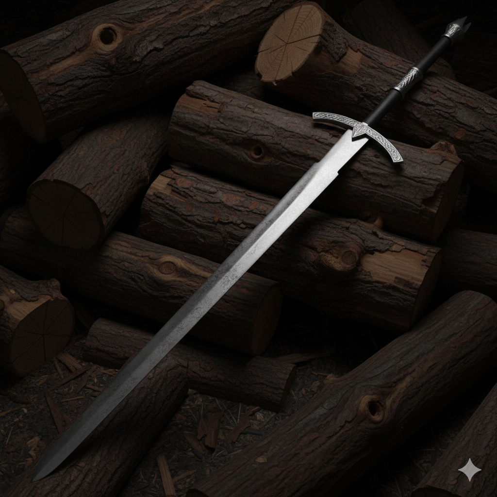 Handmade Witch King Sword Replica | Antique Edition Fantasy Sword | Stainless Steel Blade with Leather Sheath | LOTR Inspired Collectible Gift