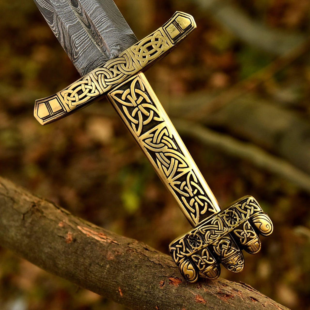 Medieval Viking Sword Replica | Stainless Steel Blade with Leather Sheath | Decorative Historical Collectible Sword